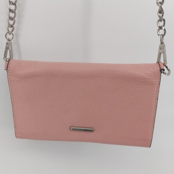REBECCA MINKOFF Pink Love In Charge Chain Crossbody Organizer Wallet - Picture 2 of 8